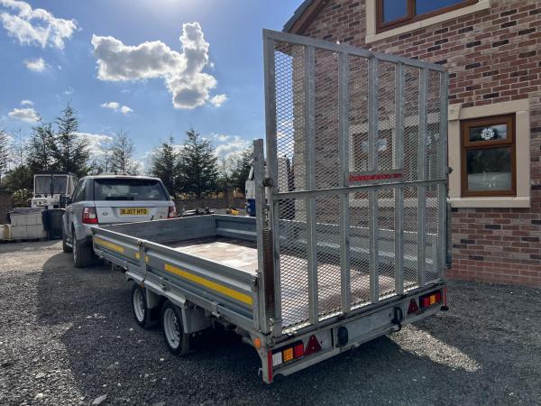 INDESPENSION TRAILER FLATBED WITH RAMP for Sale - Yorkshire Plant Sales